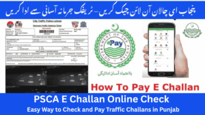 PSCA E Challan Online Check 2025